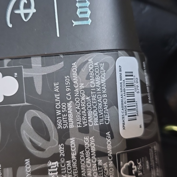 Loungefly Disney Jack Sparrow Black Backpack - Picture 4 of 5